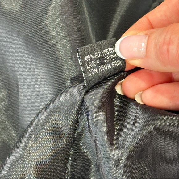 Pannocito Western Embroidered Vest Velvet Crest Rhinestone Black Size M - Picture 7 of 12